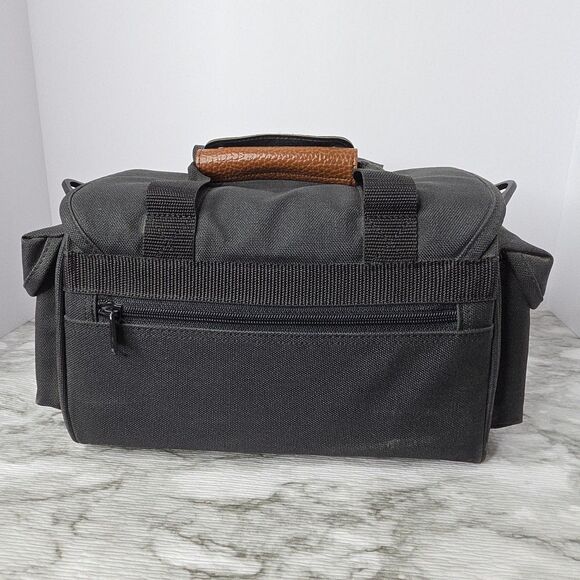 Vintage 1990s Canon Black Camera Bag Pockets Compartments - Picture 4 of 8